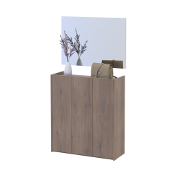 Hallway Doros Kassel with mirror Cremona Cannolo 3 chipboard 97x40x110 (42005503)